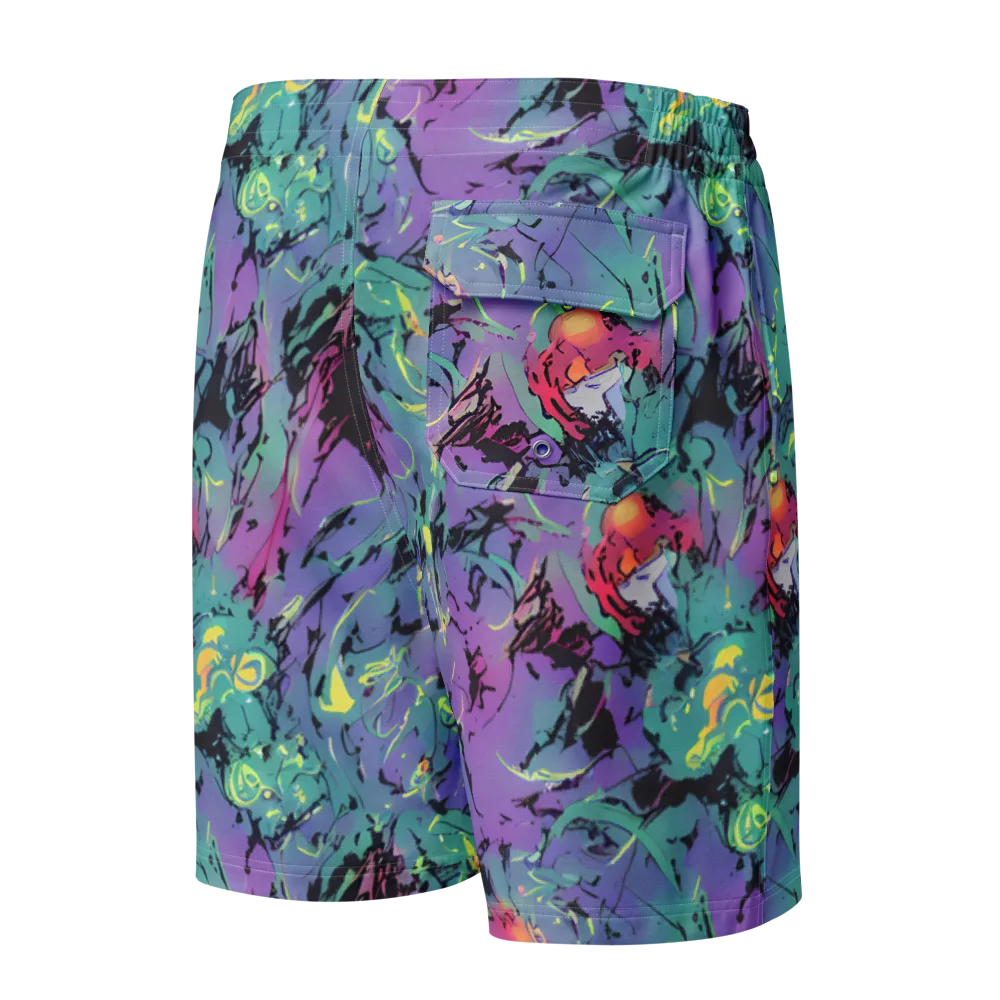 Dreamwave Flux on Men's Board Shorts — Back