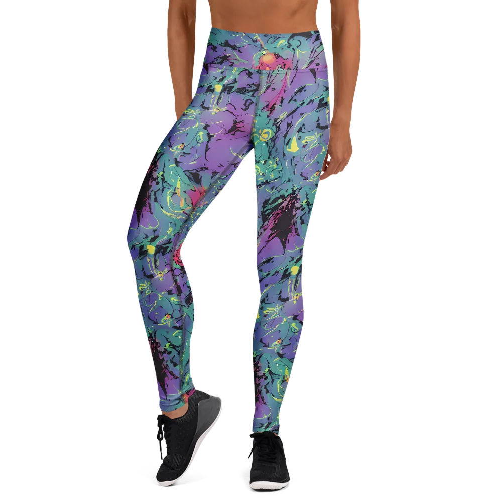 Dreamwave Flux on Yoga Leggings — Front