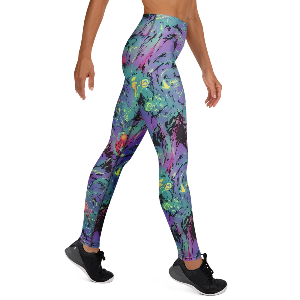 Dreamwave Flux on Yoga Leggings — Right