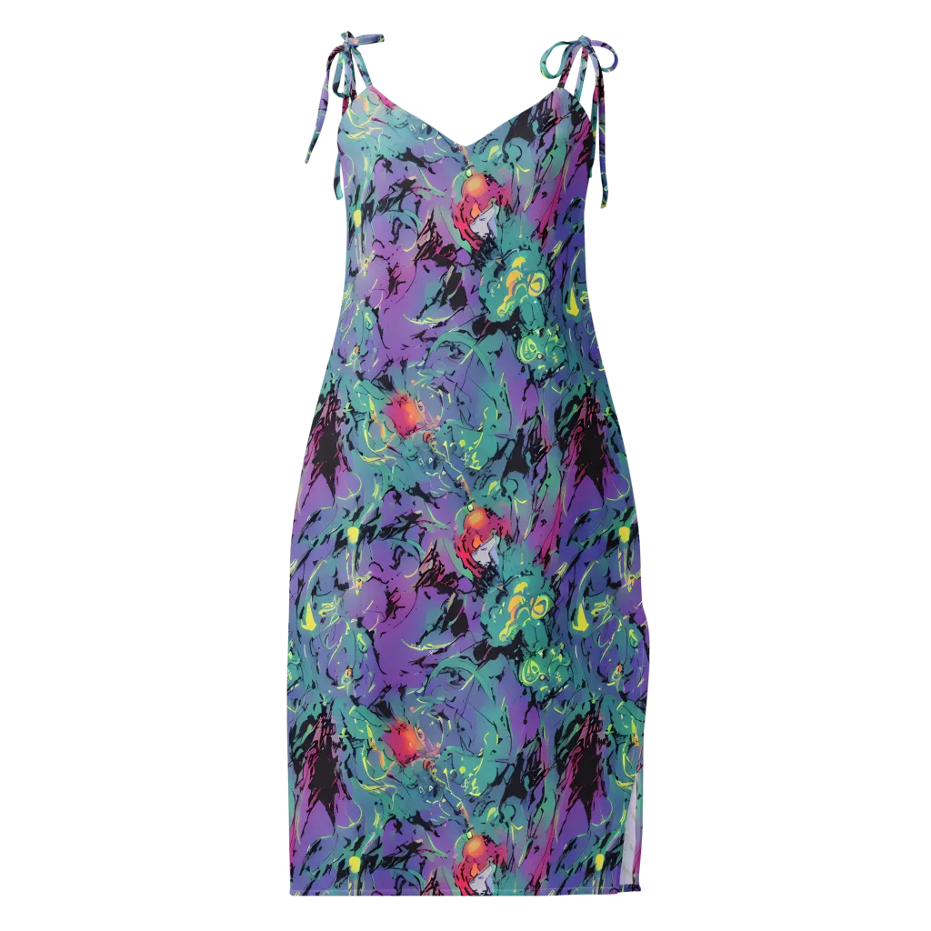 Dreamwave Flux on Slip Dress — Front