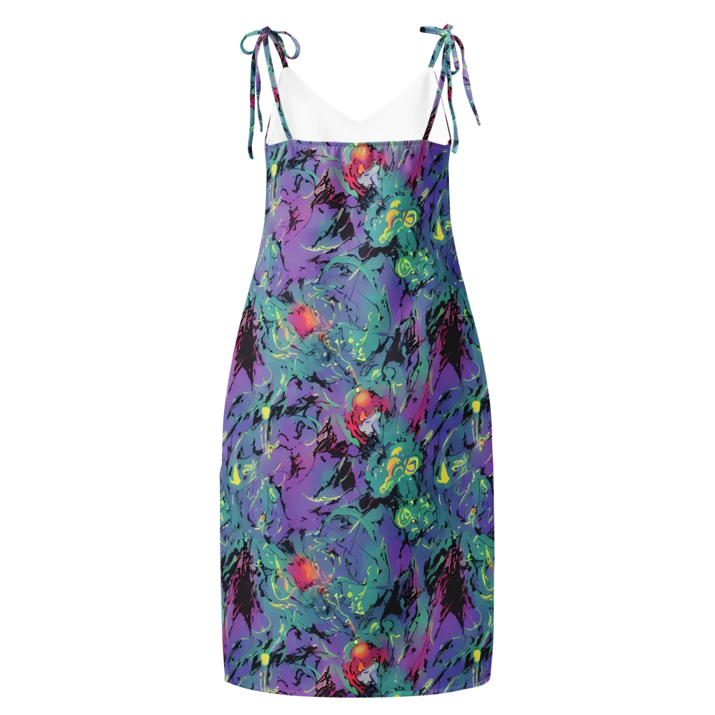 Dreamwave Flux on Slip Dress — Back