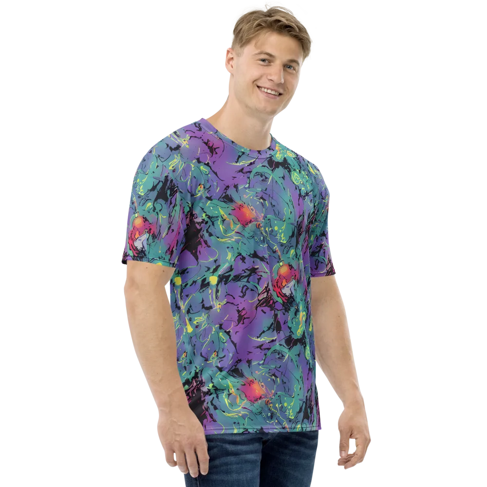 Dreamwave Flux on Men's Crew Neck T-Shirt — Right
