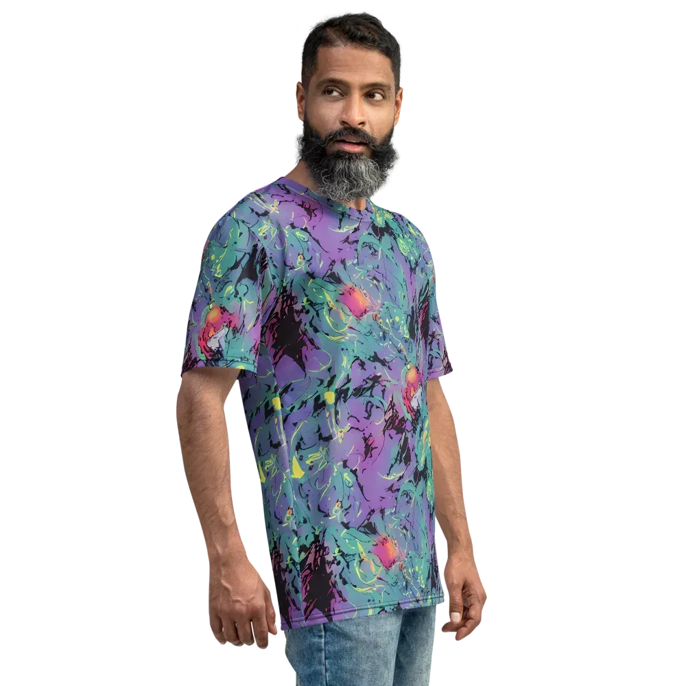 Dreamwave Flux on Men's Crew Neck T-Shirt — Right