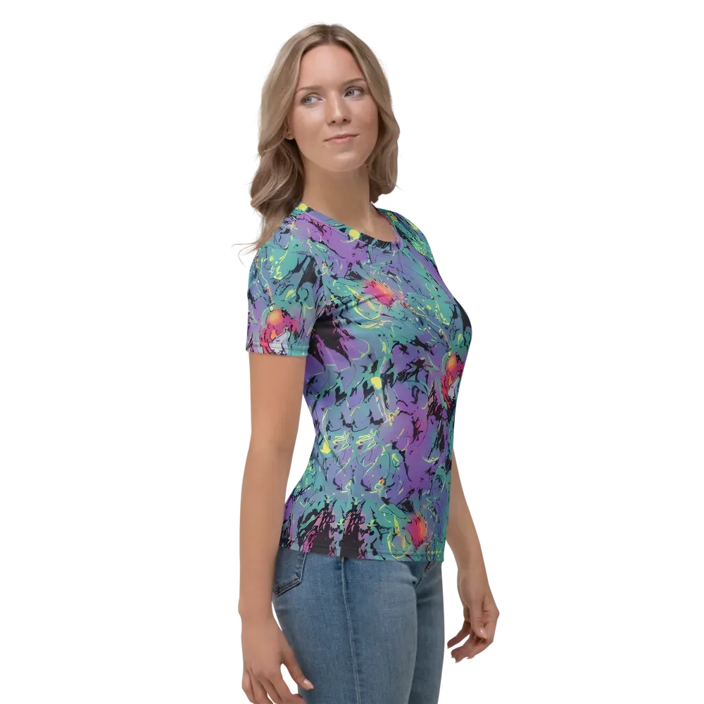 Dreamwave Flux on Women's Crew Neck T-Shirt — Right