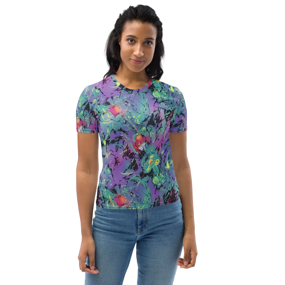 Dreamwave Flux on Women's Crew Neck T-Shirt — Front