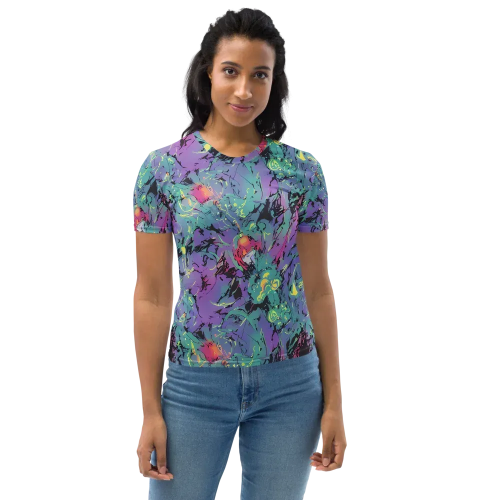 Dreamwave Flux on Women's Crew Neck T-Shirt — Front