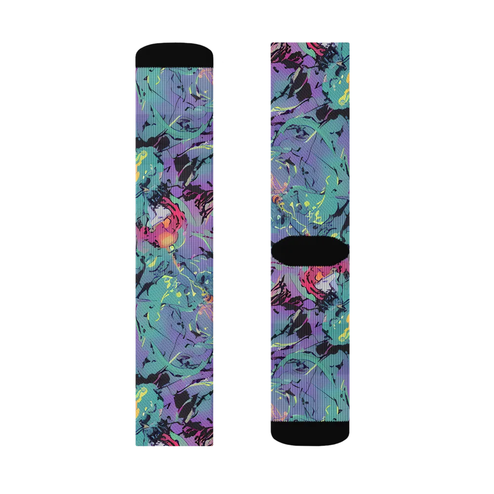 Dreamwave Flux on Socks — Left Sock
