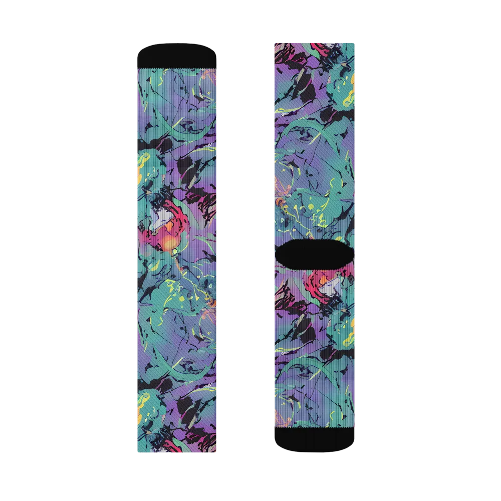 Dreamwave Flux on Socks — Right Sock
