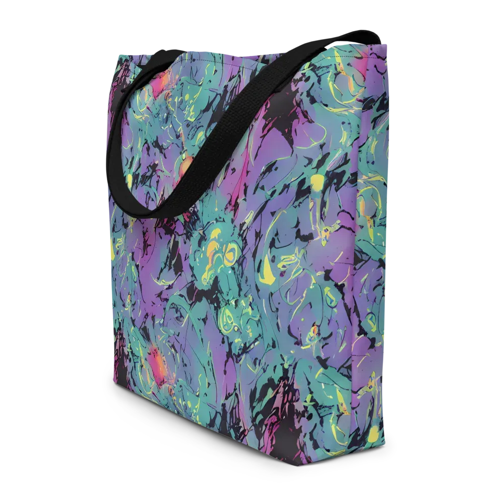 Dreamwave Flux on Large Tote Bag W/ Pocket — Front