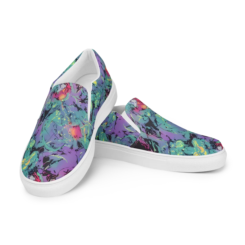 Dreamwave Flux on Women's Slip-On Canvas Shoes — Left Front