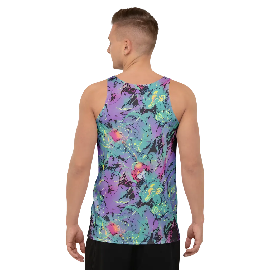 Dreamwave Flux on Men's Tank Top — Back