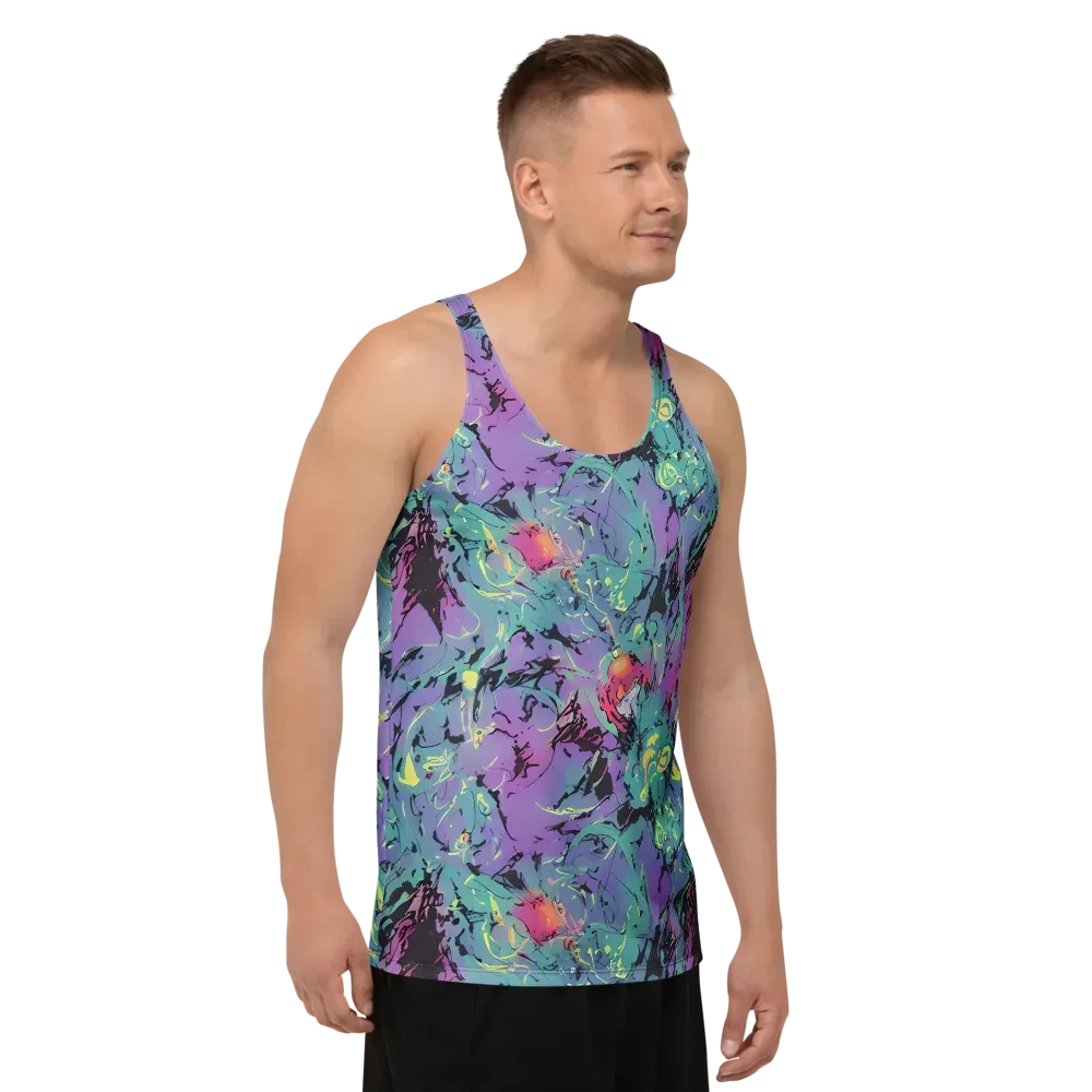 Dreamwave Flux on Men's Tank Top — Right Front