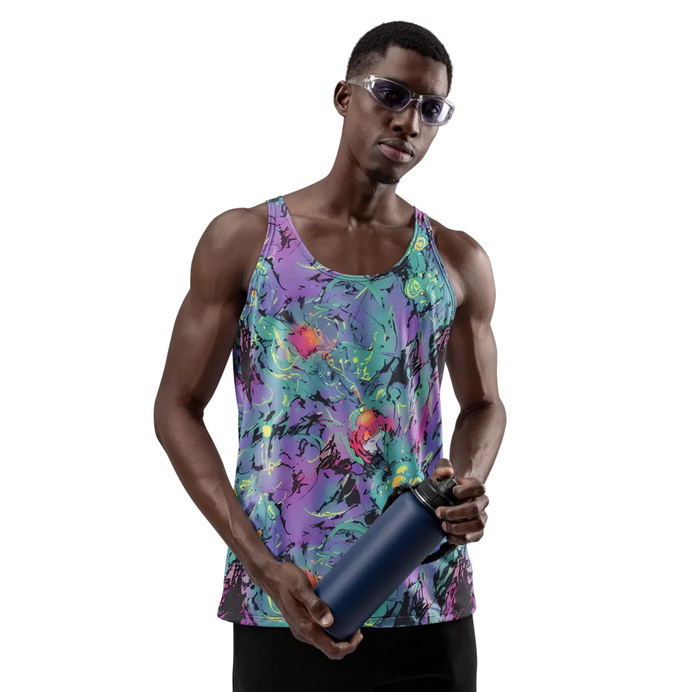 Dreamwave Flux on Men's Tank Top — Front
