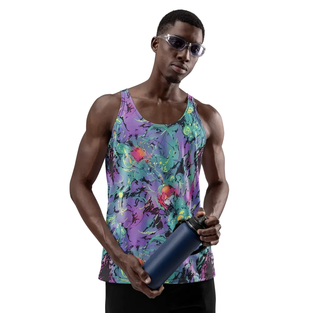 Dreamwave Flux on Men's Tank Top — Front