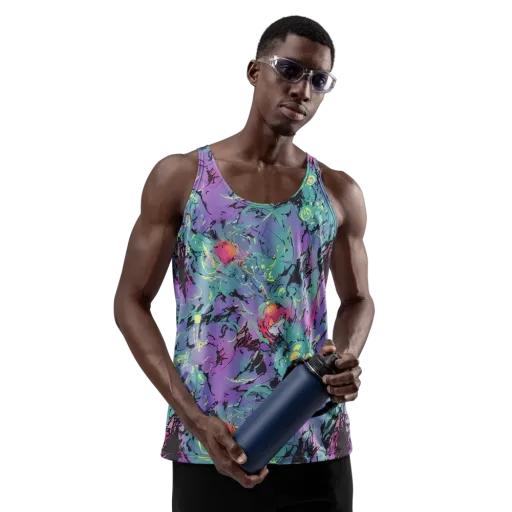 Dreamwave Flux on a Men's Tank Top