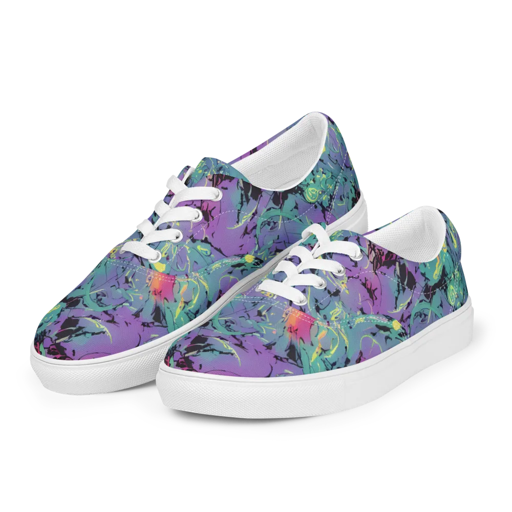 Dreamwave Flux on Men's Lace-Up Canvas Shoes — Left Front