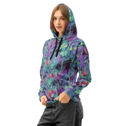 Dreamwave Flux on a Cotton Hoodie