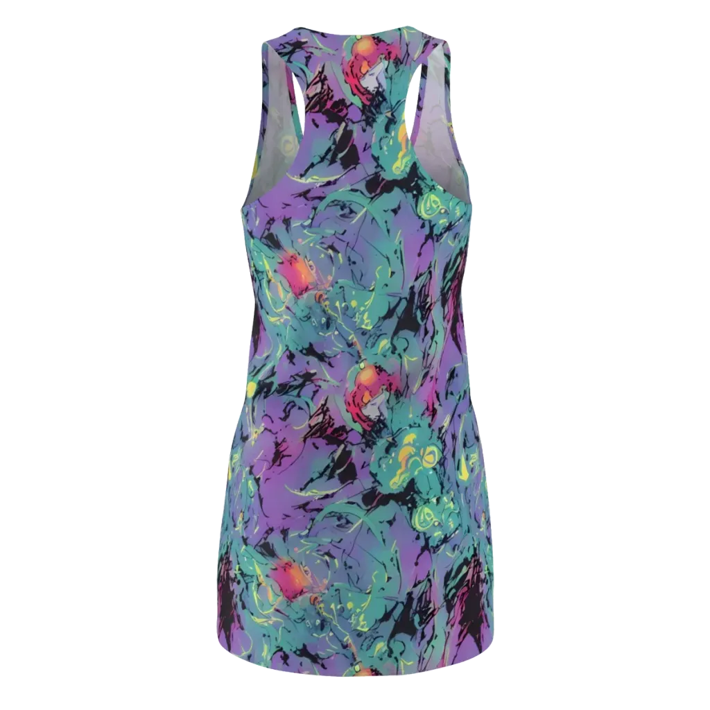 Dreamwave Flux on Racerback Dress — Back