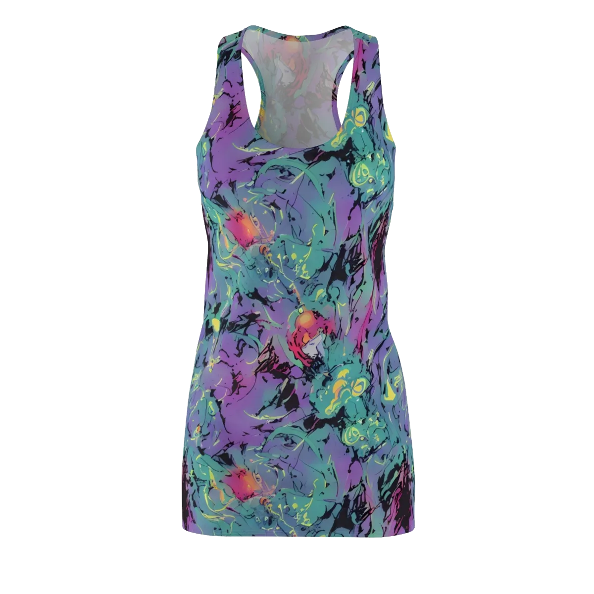 Dreamwave Flux on Racerback Dress — Front