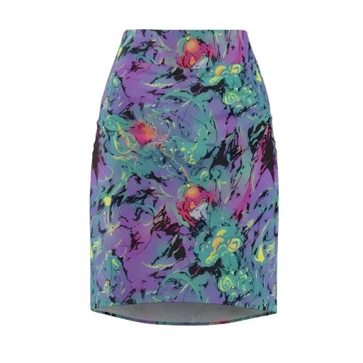 Dreamwave Flux on a Pencil Skirt