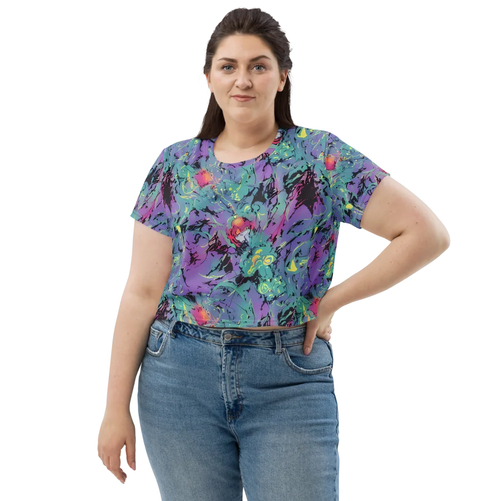 Dreamwave Flux on Crop Tee — Front
