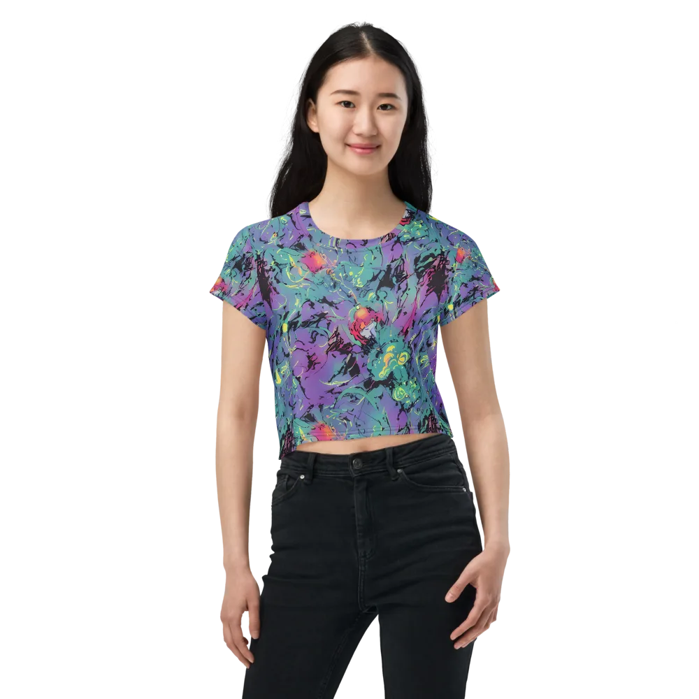 Dreamwave Flux on Crop Tee — Front