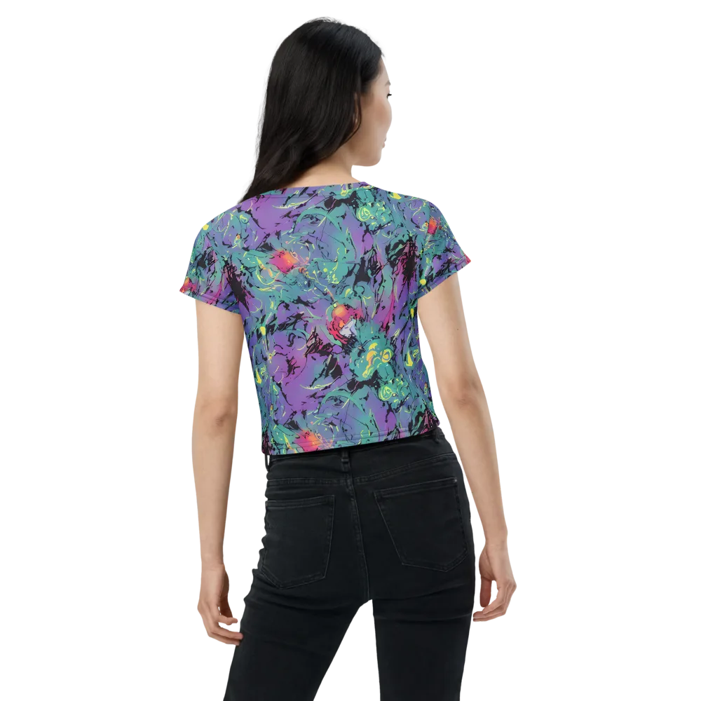 Dreamwave Flux on Crop Tee — Back