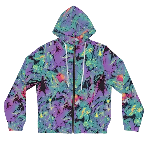 Dreamwave Flux on a Women's Full-Zip Hoodie