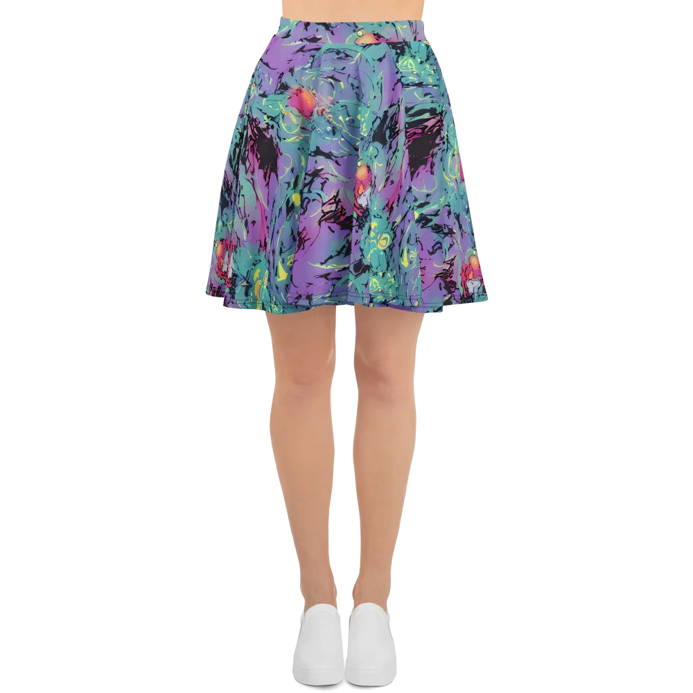 Dreamwave Flux on Skater Skirt — Front