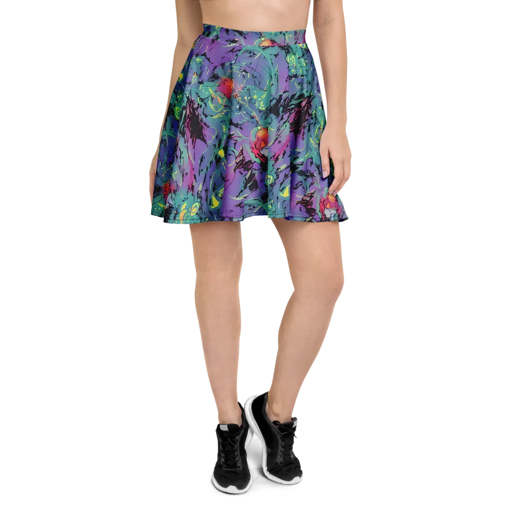 Dreamwave Flux on Skater Skirt — Front