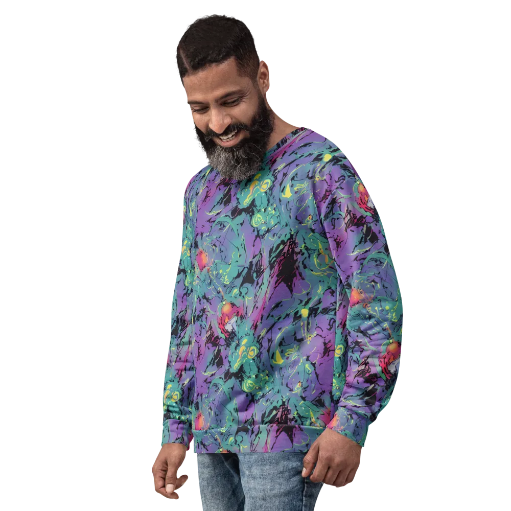 Dreamwave Flux on Sweatshirt — Left Front