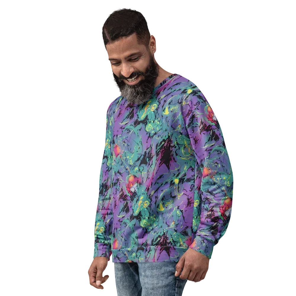 Dreamwave Flux on Sweatshirt — Left Front