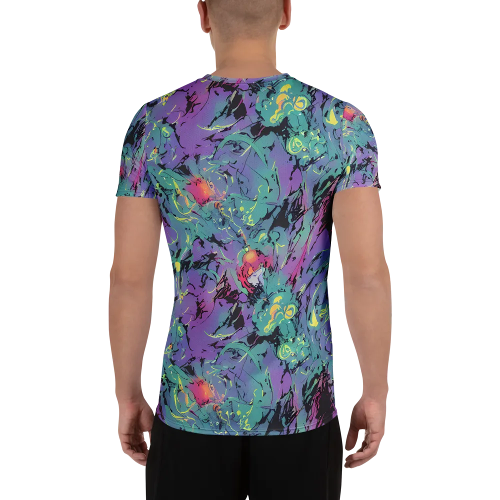 Dreamwave Flux on Men's Athletic T-Shirt — Back