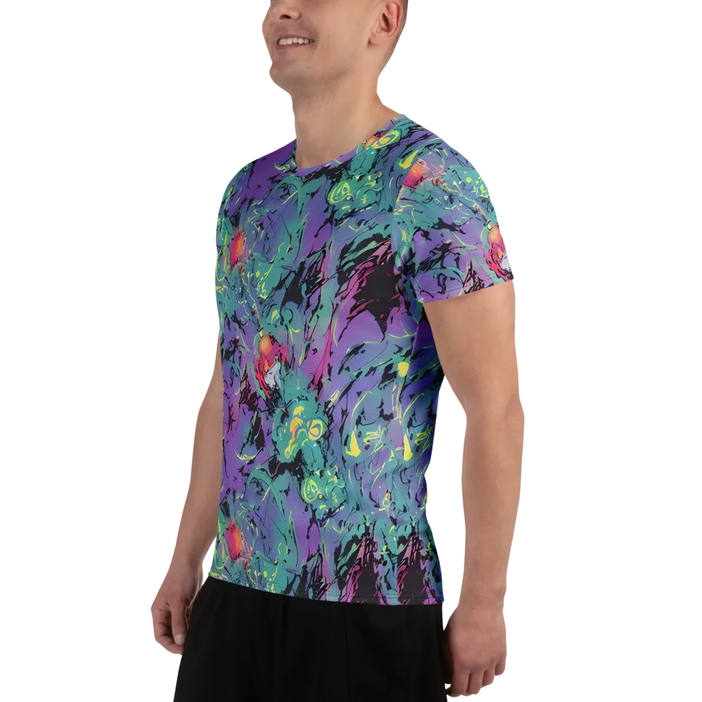 Dreamwave Flux on Men's Athletic T-Shirt — Left