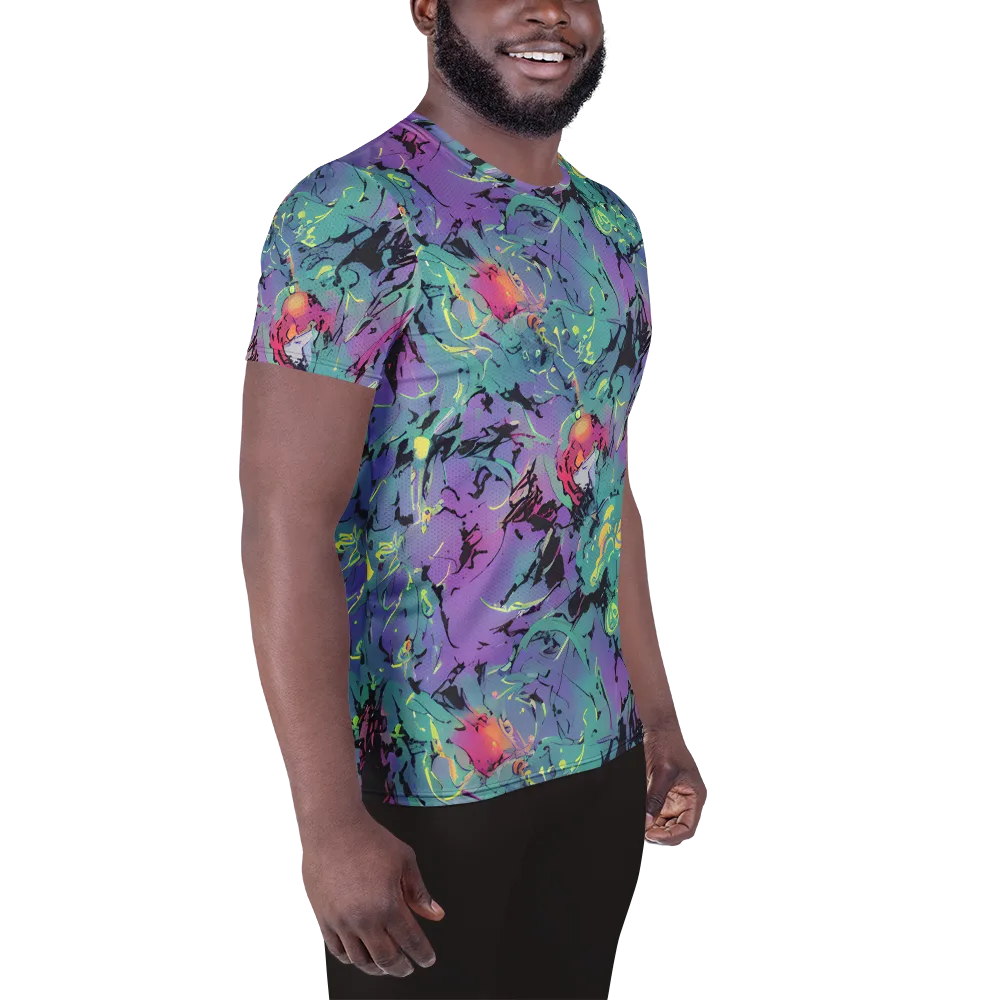Dreamwave Flux on Men's Athletic T-Shirt — Right