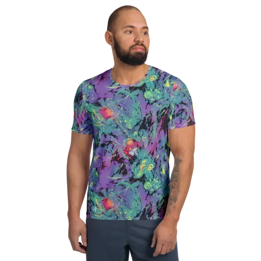 Dreamwave Flux on a Men's Athletic T-Shirt
