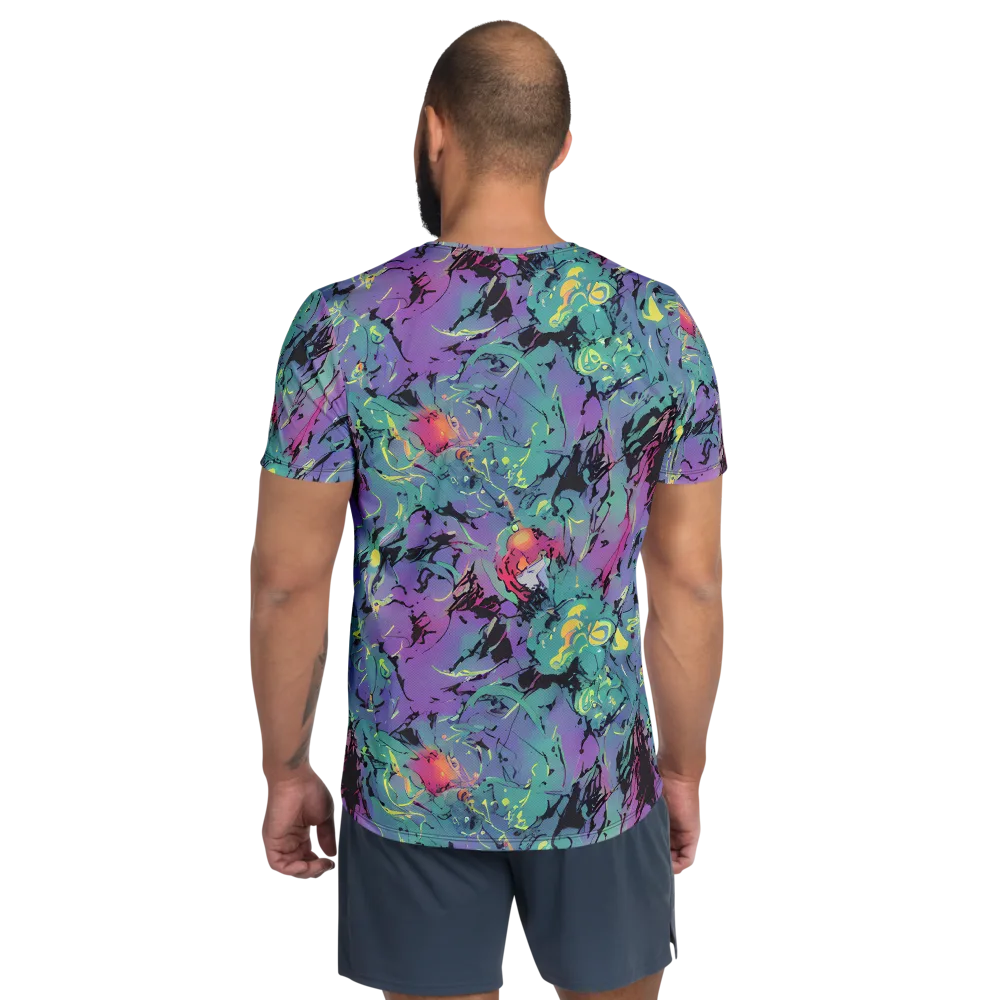 Dreamwave Flux on Men's Athletic T-Shirt — Back