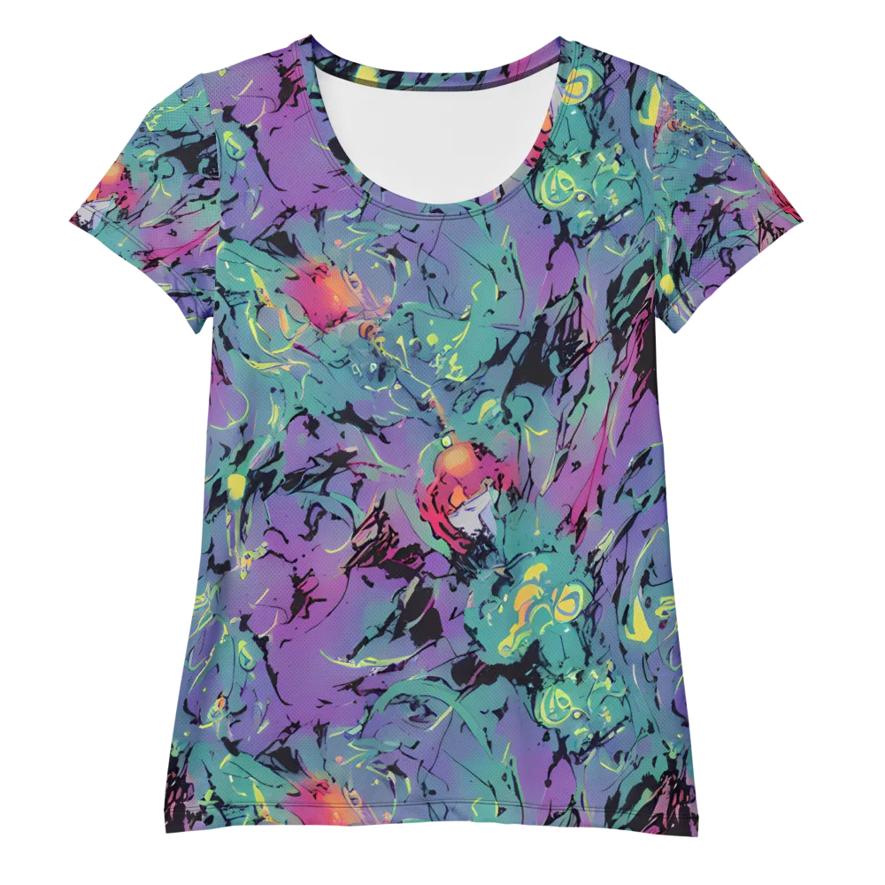 Dreamwave Flux on Women's Athletic T-Shirt — Front