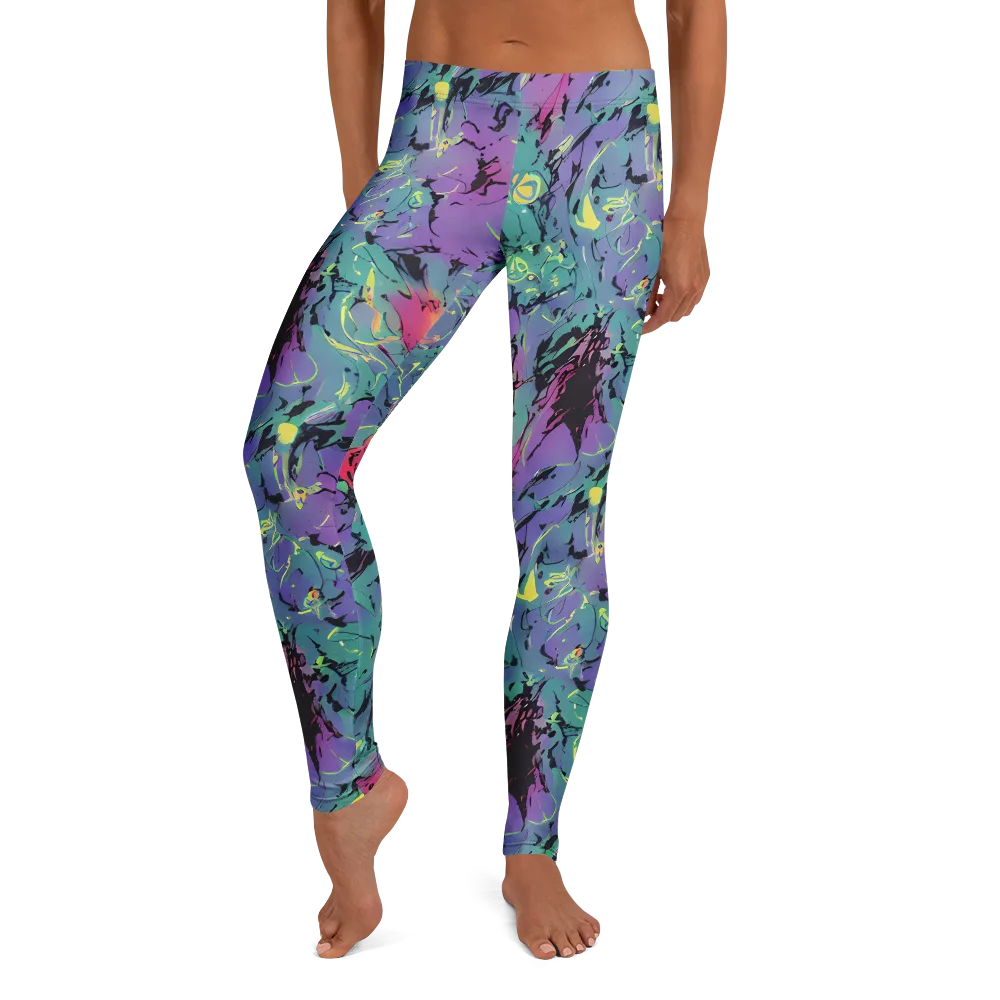 Dreamwave Flux on Leggings — Front