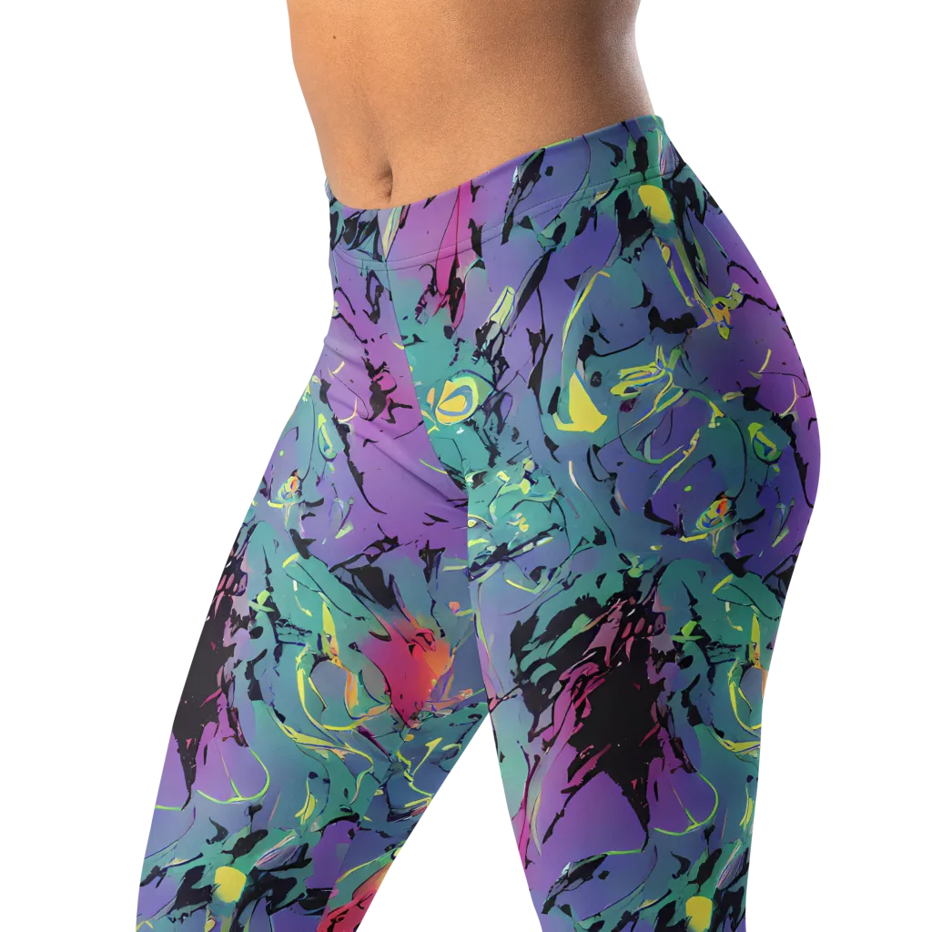 Dreamwave Flux on Leggings — Left Front
