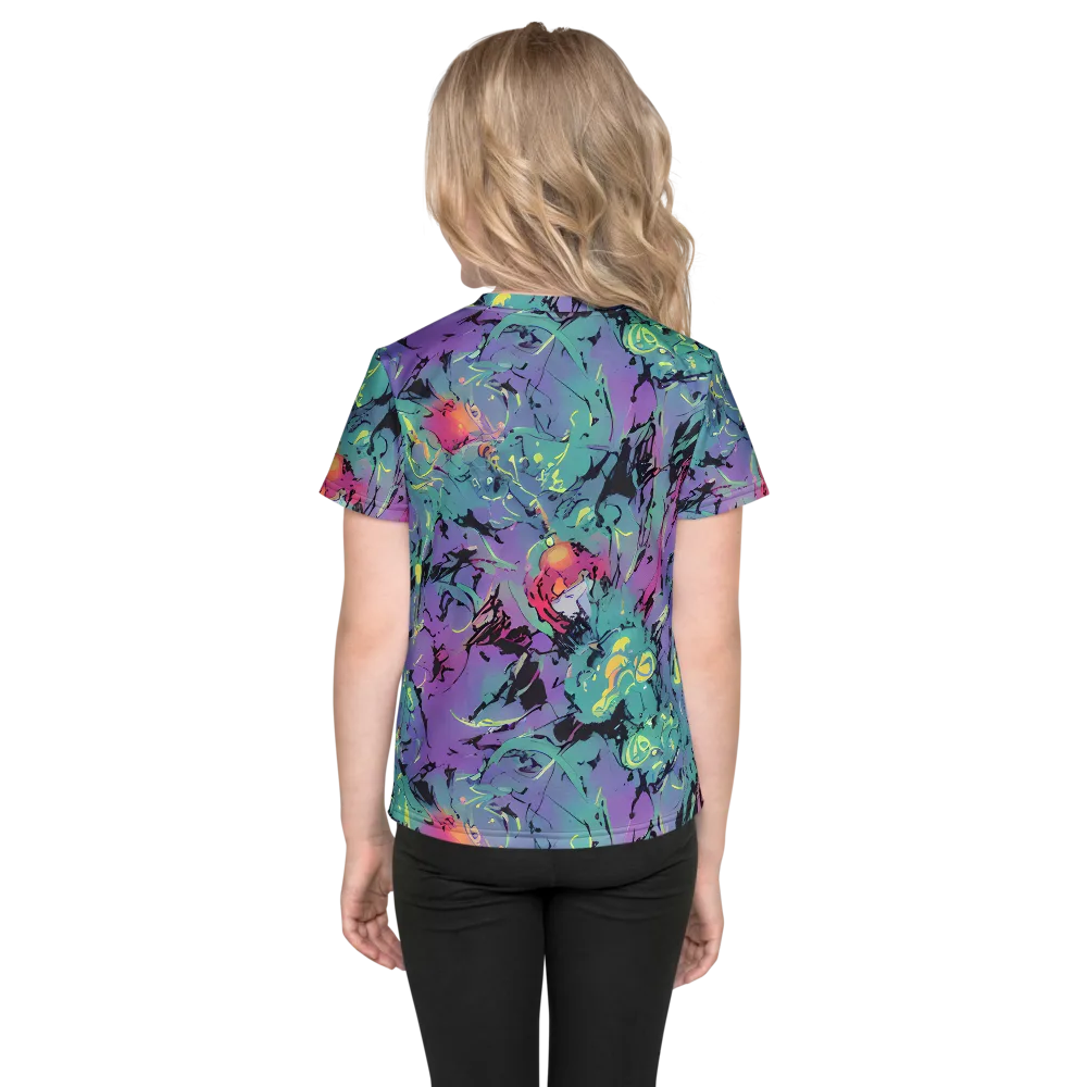 Dreamwave Flux on Kids Crew Neck T-Shirt — Back
