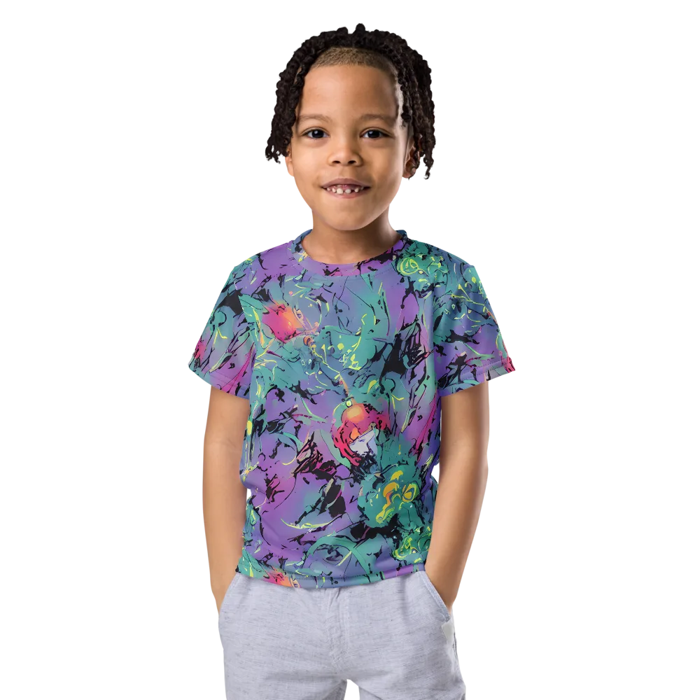 Dreamwave Flux on Kids Crew Neck T-Shirt — Front