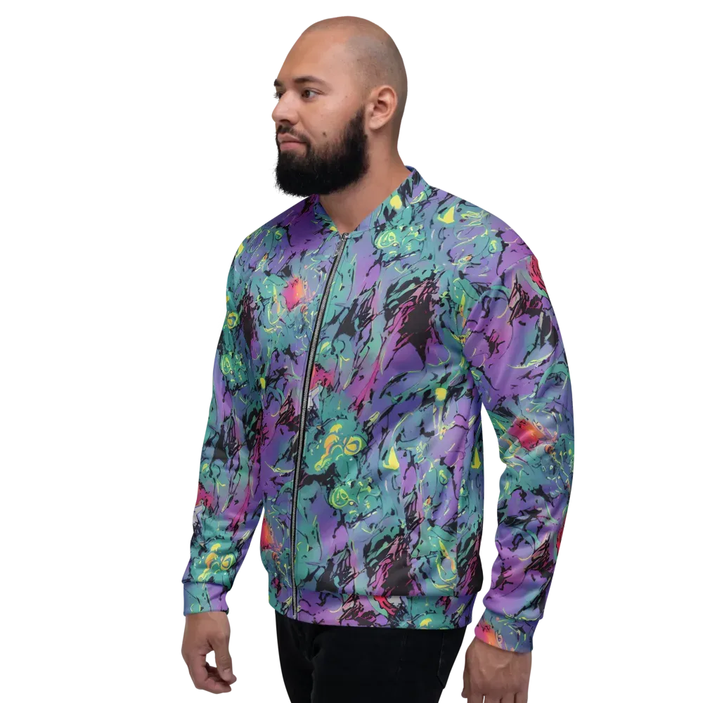 Dreamwave Flux on Bomber Jacket — Left