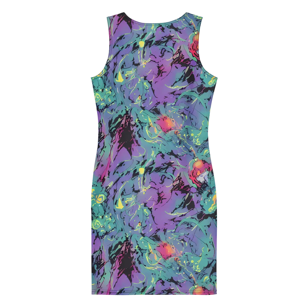 Dreamwave Flux on Bodycon Dress — Back