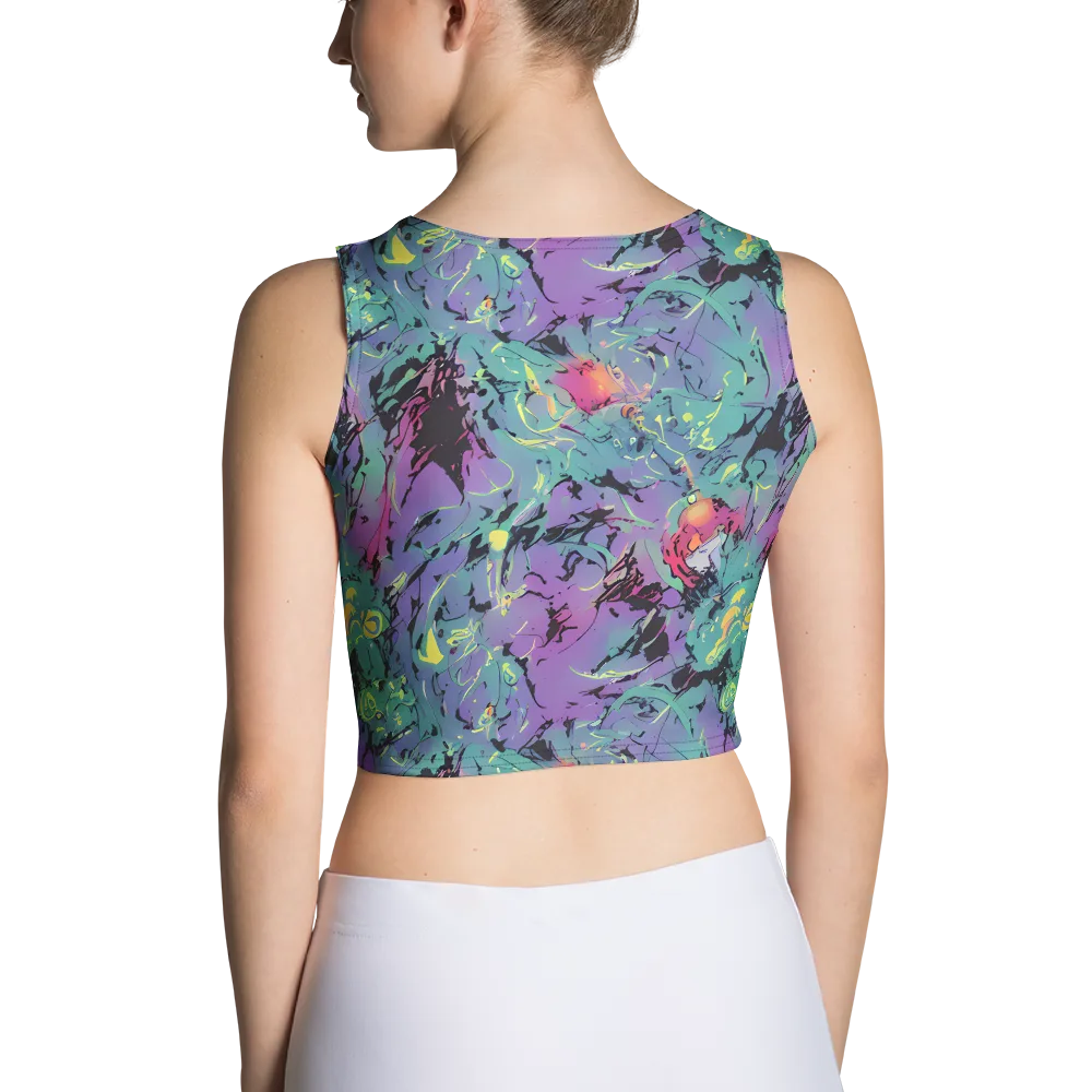 Dreamwave Flux on Crop Top — Back