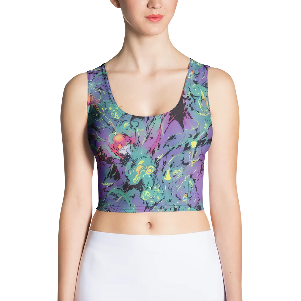 Dreamwave Flux on Crop Top — Front
