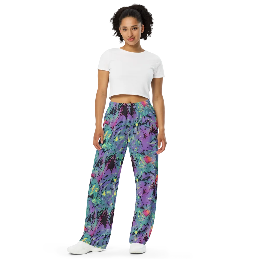 Dreamwave Flux on Wide-Leg Pants — Front