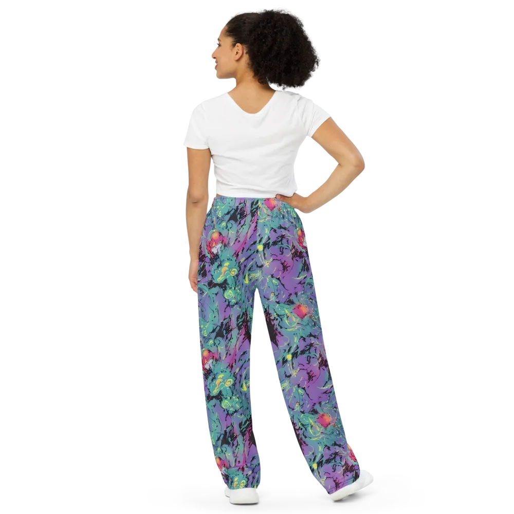 Dreamwave Flux on Wide-Leg Pants — Back