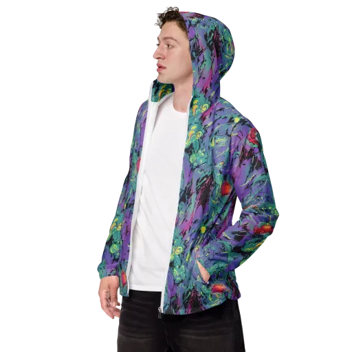 Dreamwave Flux on a Men's Windbreaker