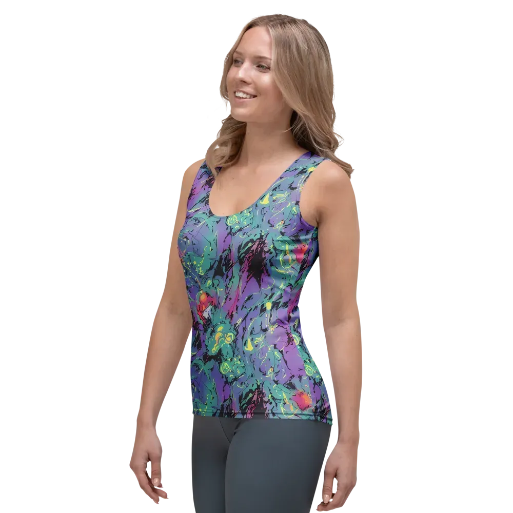 Dreamwave Flux on Women's Tank Top — Left Front